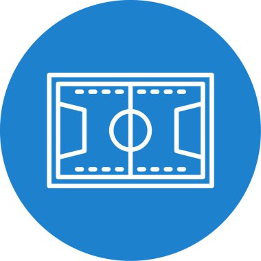 Futbol alanı simgesi, basit biçim