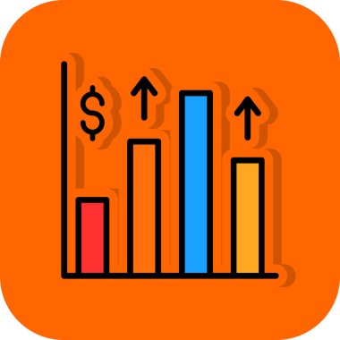 grafik ikonu vektör illüstrasyonu