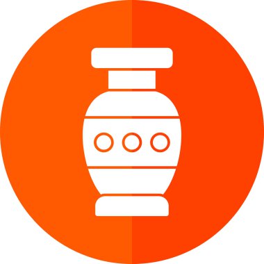 Güzel vazo simgesinin vektör illüstrasyonu             