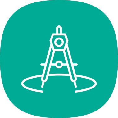 Pusula. Web simgesi basit illüstrasyon 