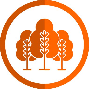 forest icon, vector illustration simple design