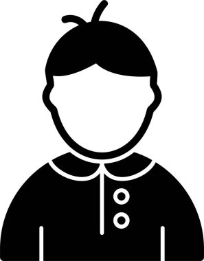 Avatar kadın vektör simgesi