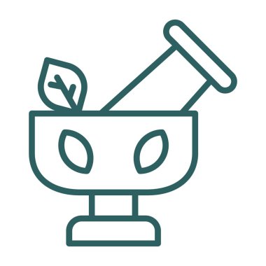 Bahçe ve teknoloji ikonunun vektör illüstrasyonu