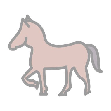 At yassı simgesi, vektör illüstrasyonu