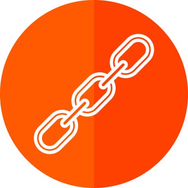 Zincir simgesi, vektör illüstrasyonu