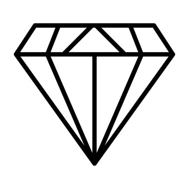 Elmas düz simge, vektör illüstrasyon tasarımı