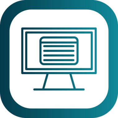 Benzersiz tablet ekran vektör simgesi