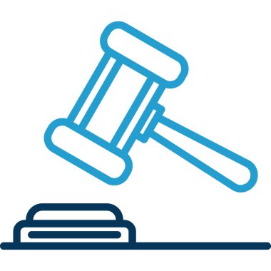 Yargıç Gravel. Web simgesi basit illüstrasyon 