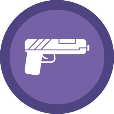 silah simgesi, vektör illüstrasyonu basit tasarım