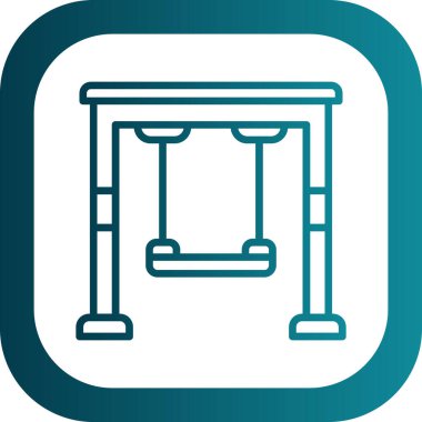 Uzun gölgeli beyaz çizgi ahşap çit simgesi. Tahta kare düğme. vektör illüstrasyonu