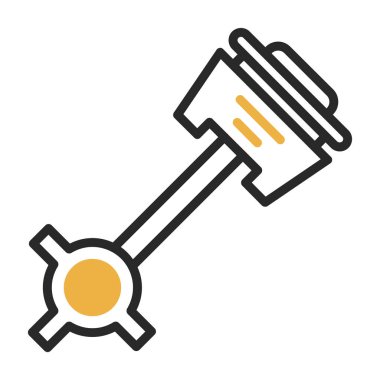 Beyaz arkaplanda izole edilmiş vektör renk çizgisi simgesi