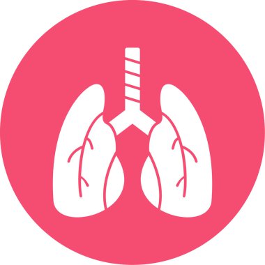 akciğerler web simgesi basit illüstrasyon 