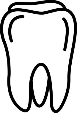 Diş simgesi, vektör illüstrasyon degisn