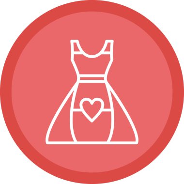 elbise simgesi, vektör illüstrasyonu basit tasarım