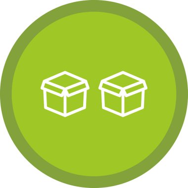 kutu simgesi vektör illüstrasyonu