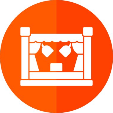 Sahne Ağı simgesi, vektör illüstrasyonu