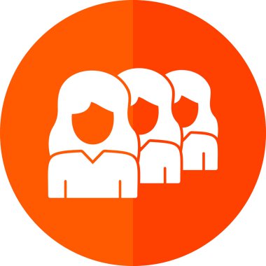 İnsanlar. Web simgesi basit illüstrasyon
