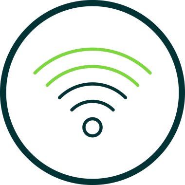 kablosuz simge, kablosuz ağ sembolü, vektör illüstrasyonu 