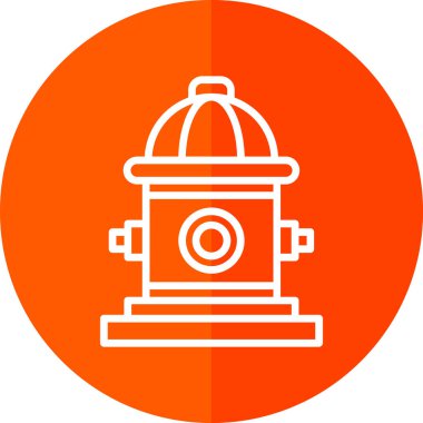 itfaiye musluğu simgesi, vektör illüstrasyonu 