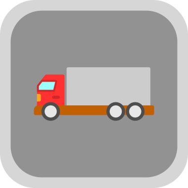 servis kamyonu ikon vektör illüstrasyon tasarımını izole etti