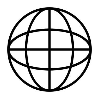 genel internet çizgisi simgesi, vektör illüstrasyonu