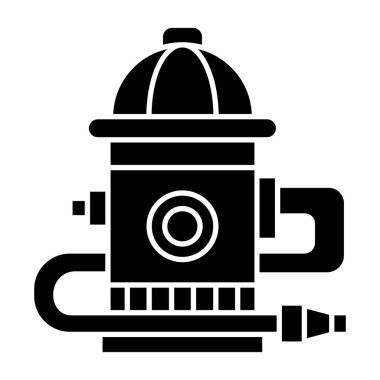 yangın musluğu simgesi vektörü 