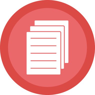 belge dosya simgesi vektör illüstrasyonu