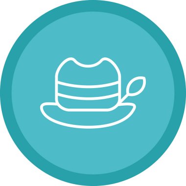 Şapka. Web simgesi basit illüstrasyon