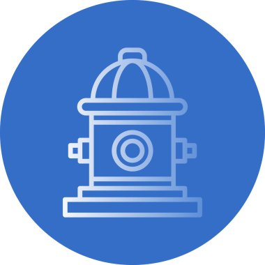 itfaiye musluğu simgesi, vektör illüstrasyonu 