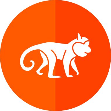 Maymun. Web simgesi basit illüstrasyon
