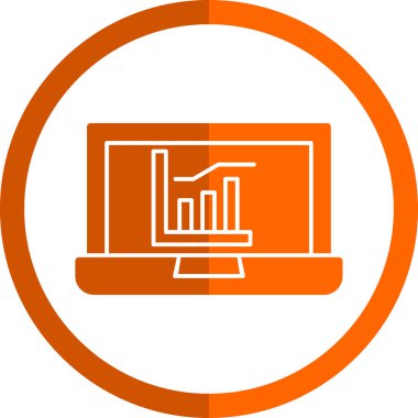 Bilgisayar. Web simgesi basit illüstrasyon