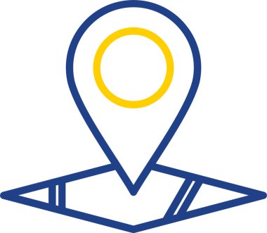 konum pin konum simgesi, vektör arkaplan 