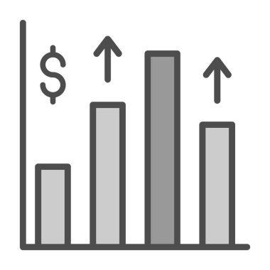 grafik vektör simgesi. style vektör bicolor düz sembol, siyah ve gri renkler, yuvarlak açılar, beyaz arkaplan.