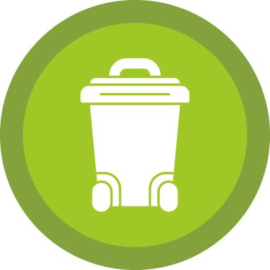 Çöp Kutusu simgesi, vektör illüstrasyonu basit tasarım