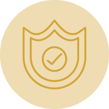 kalkan simgesi, vektör illüstrasyonu basit tasarım