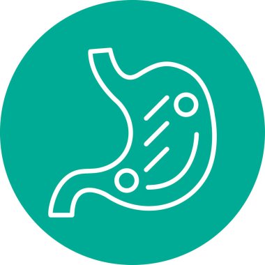 mide ikonu vektör illüstrasyonu 