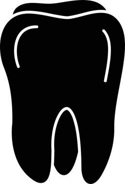 Diş simgesi, vektör illüstrasyon degisn