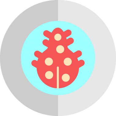 Bakteri vektör simgesi. Basit vektör illüstrasyonu. Beyaz arkaplanda izole edilmiş bakteri.