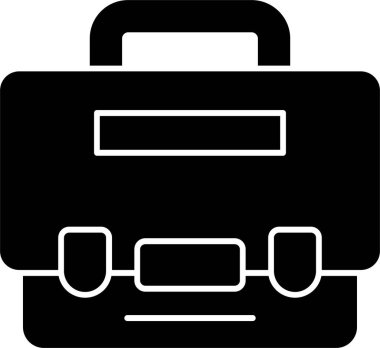 Bavul. Web simgesi basit illüstrasyon 