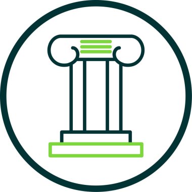 Sütun. Web simgesi basit illüstrasyon