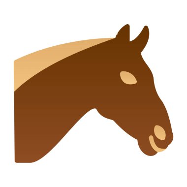 at başı simgesi, vektör illüstrasyonu