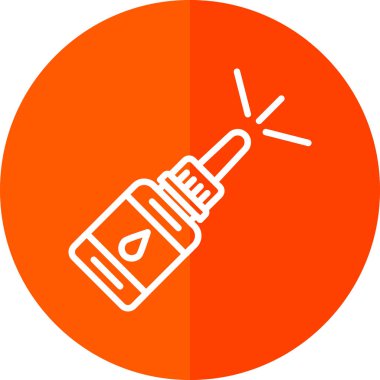 Burun spreyi ikonu. vektör illüstrasyonu                       