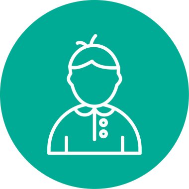 Doktor. Web simgesi basit illüstrasyon