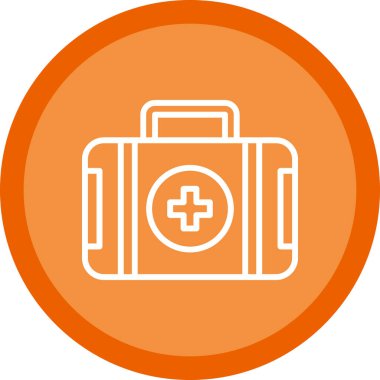 ilk yardım kiti vektör simgesi 