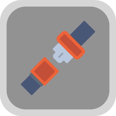 Emniyet kemeri kutsal kişilerin resmi, vektör çizim 