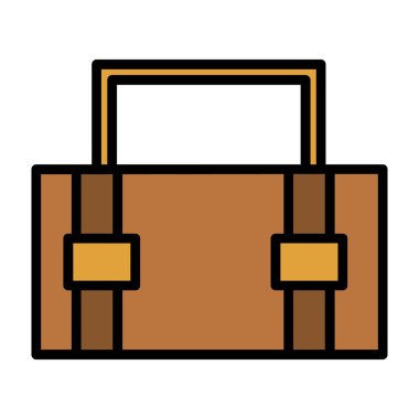  Evrak Çantası'nı web simge vektör çizim 