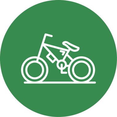 Bisiklet yassı simgesinin vektör illüstrasyonu