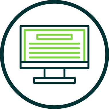 Web simgesini basit illüstrasyonla izle 