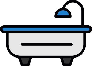 Aile içinde banyo duş ikonu - ev kategorisi