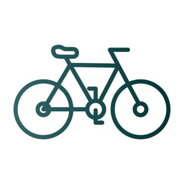 Bisiklet yassı simgesinin vektör illüstrasyonu